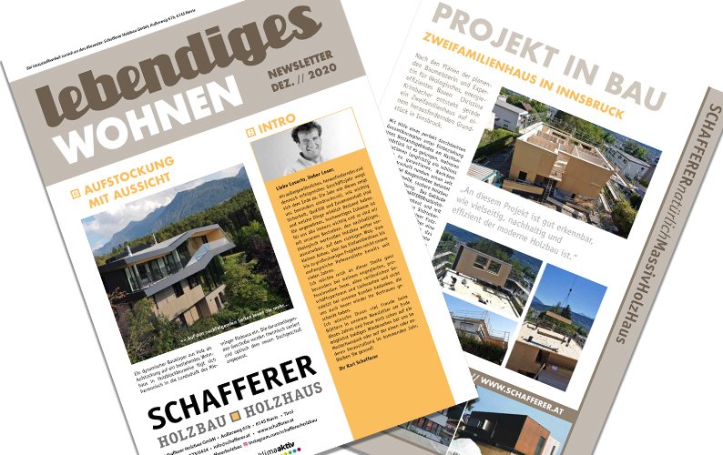 SCHAFFERER NEWSLETTER DEZEMBER 2020