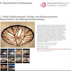 1. Platz Publikumspreis beim Rosenheimer Holzbaupreis!