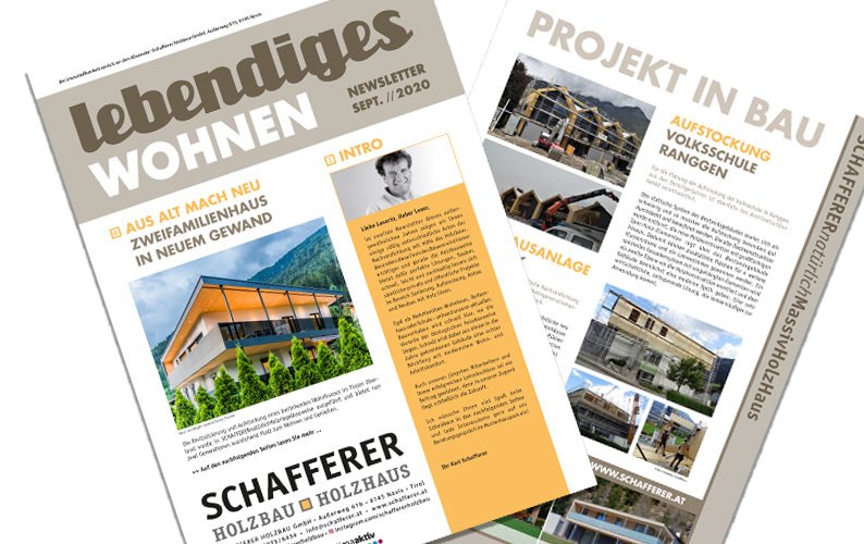 SCHAFFERER NEWSLETTER SEPTEMBER 2020