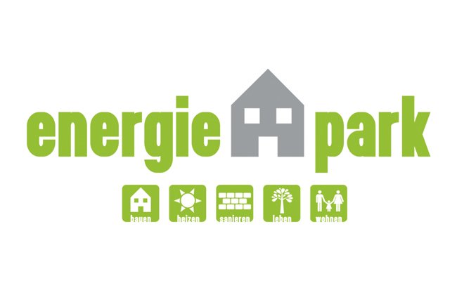 Logo Energiehauspark, Links Schafferer Holzbau